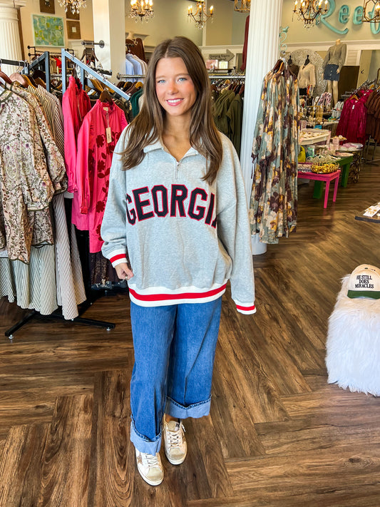 Georgia Zip Sweatshirt
