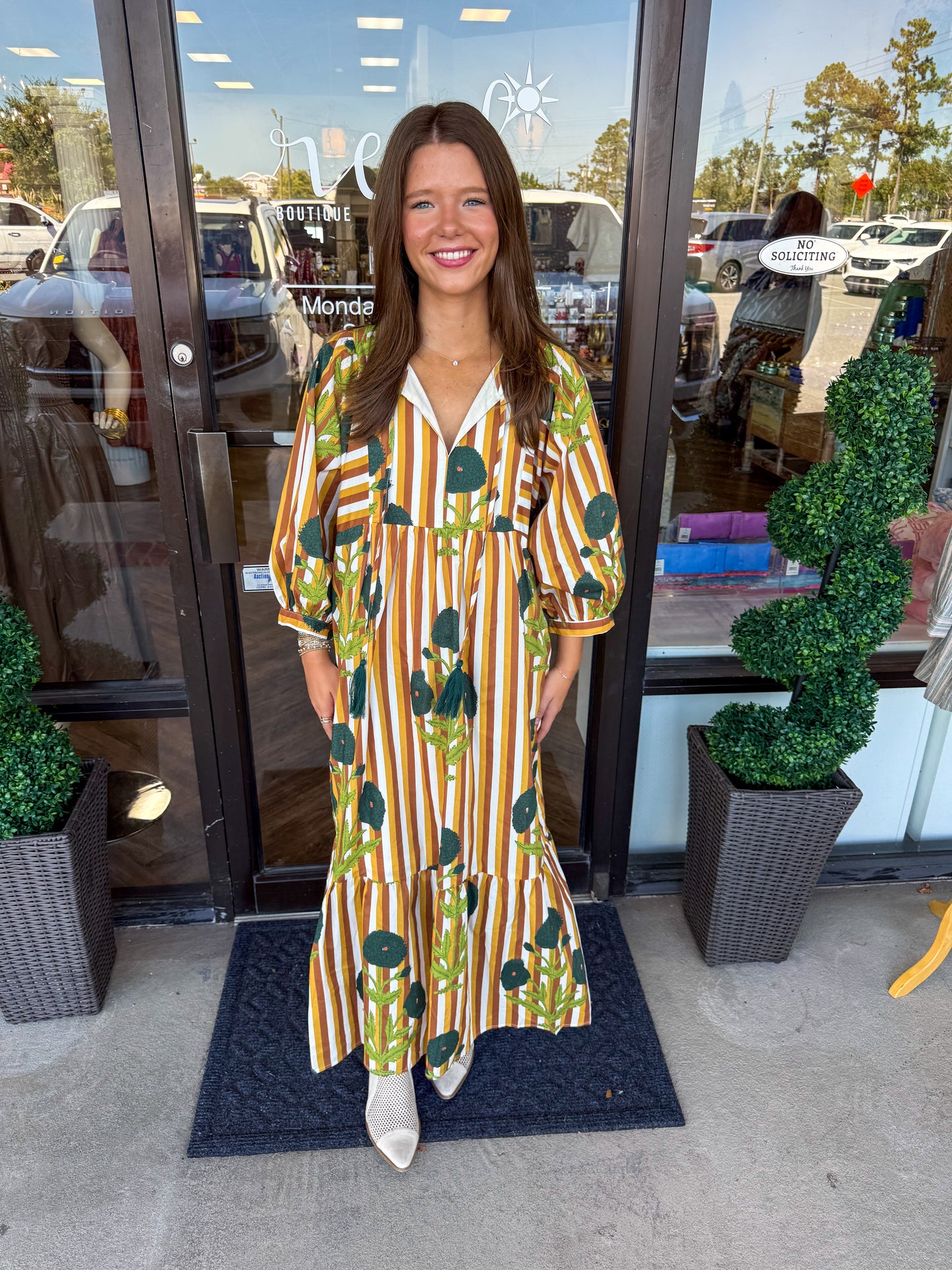 Marigold Midi Dress: Caramel