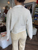 Cozy Striped Sweater: Tan