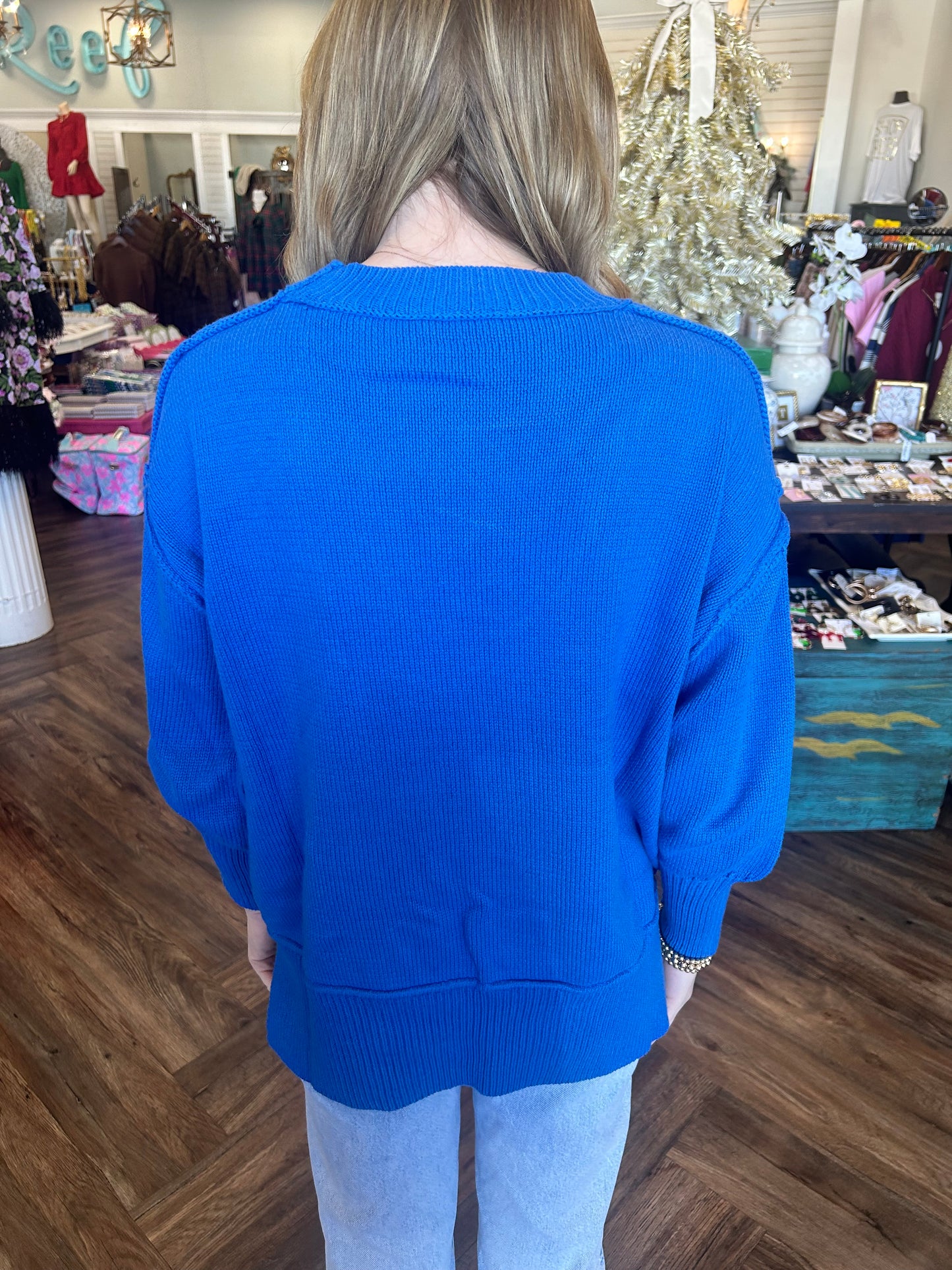 Isabel Sweater: Cobalt