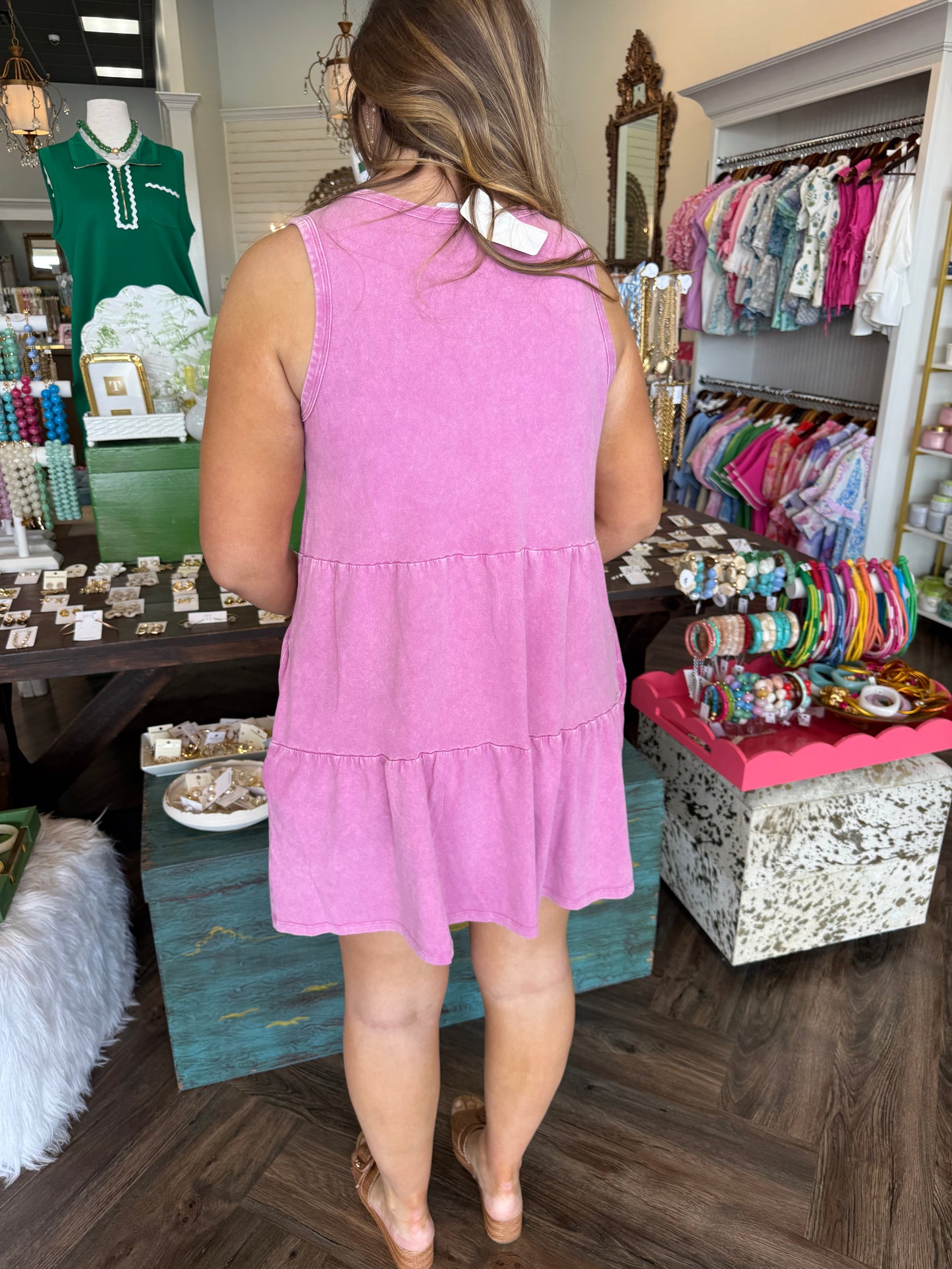 Tina Pink Casual Dress