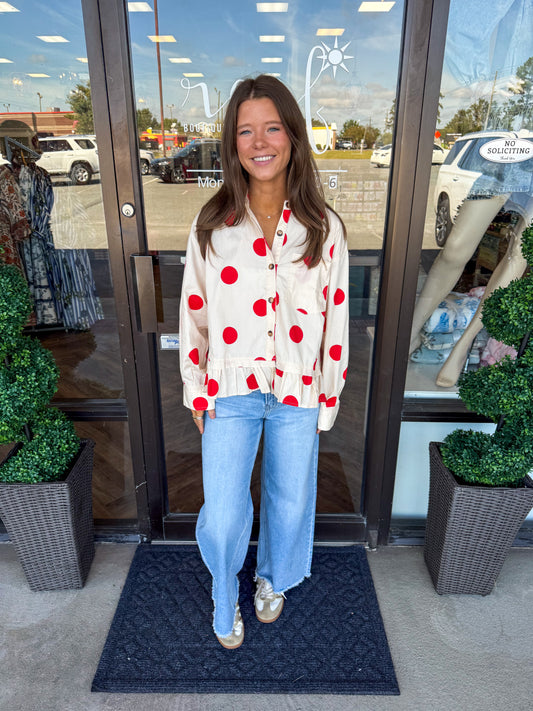 Dotted Top: Red