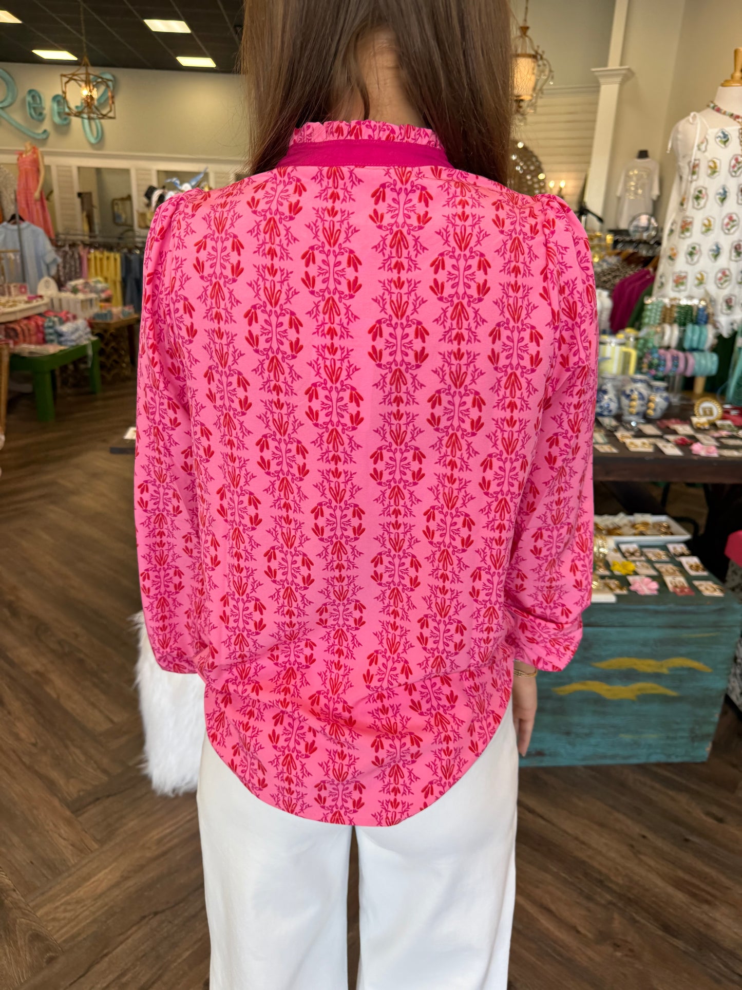 Mary Square: Gianna Top | Heirloom Vine Pink