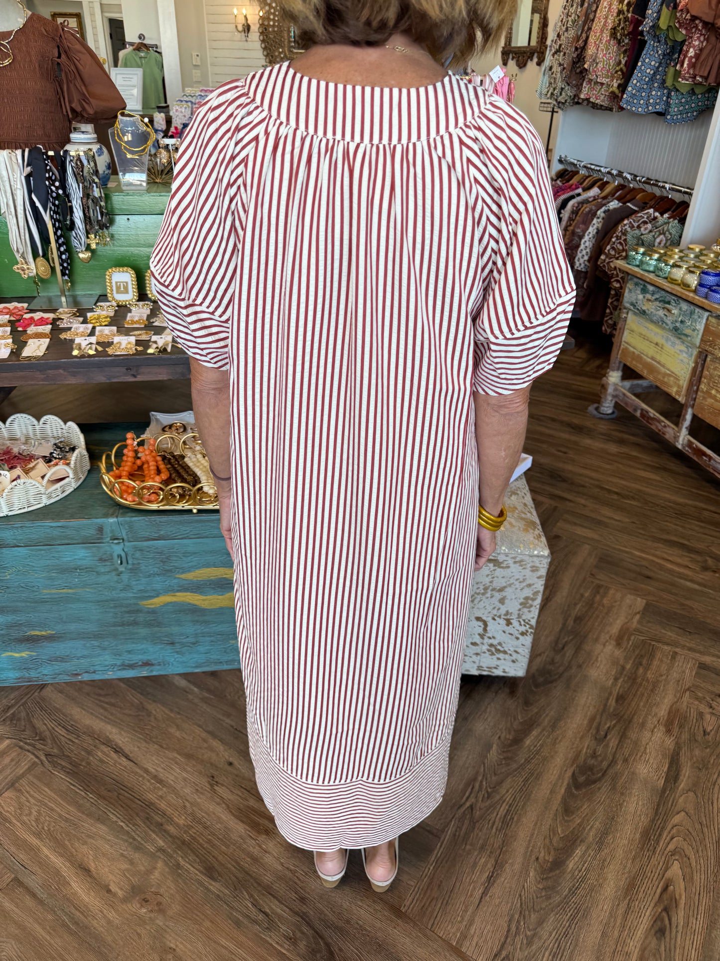 Sienna Stripe Midi Dress