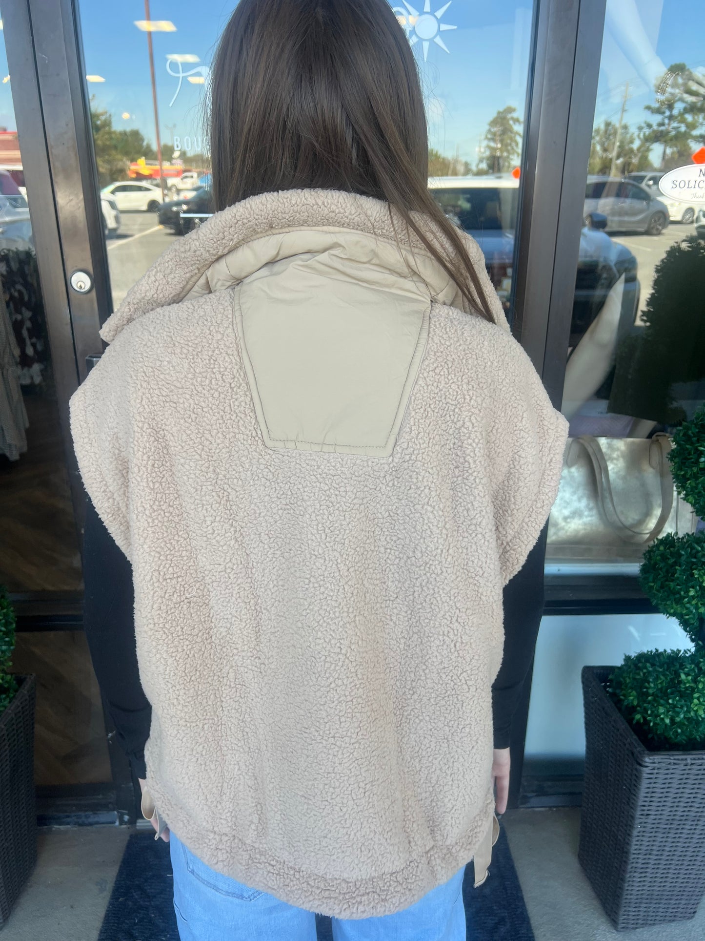 Teddy Fleece Zip Vest
