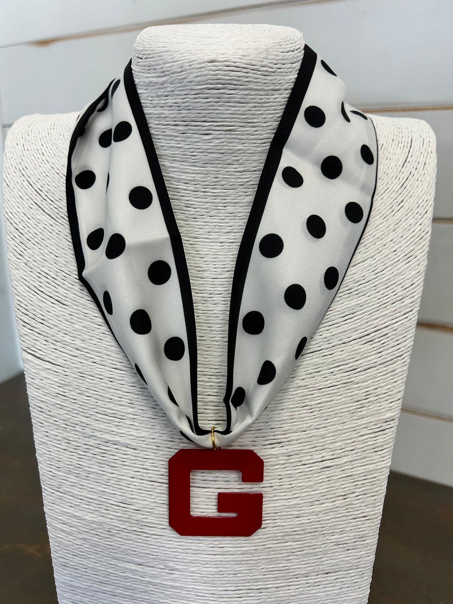 Retro 'G' Scarf Necklace