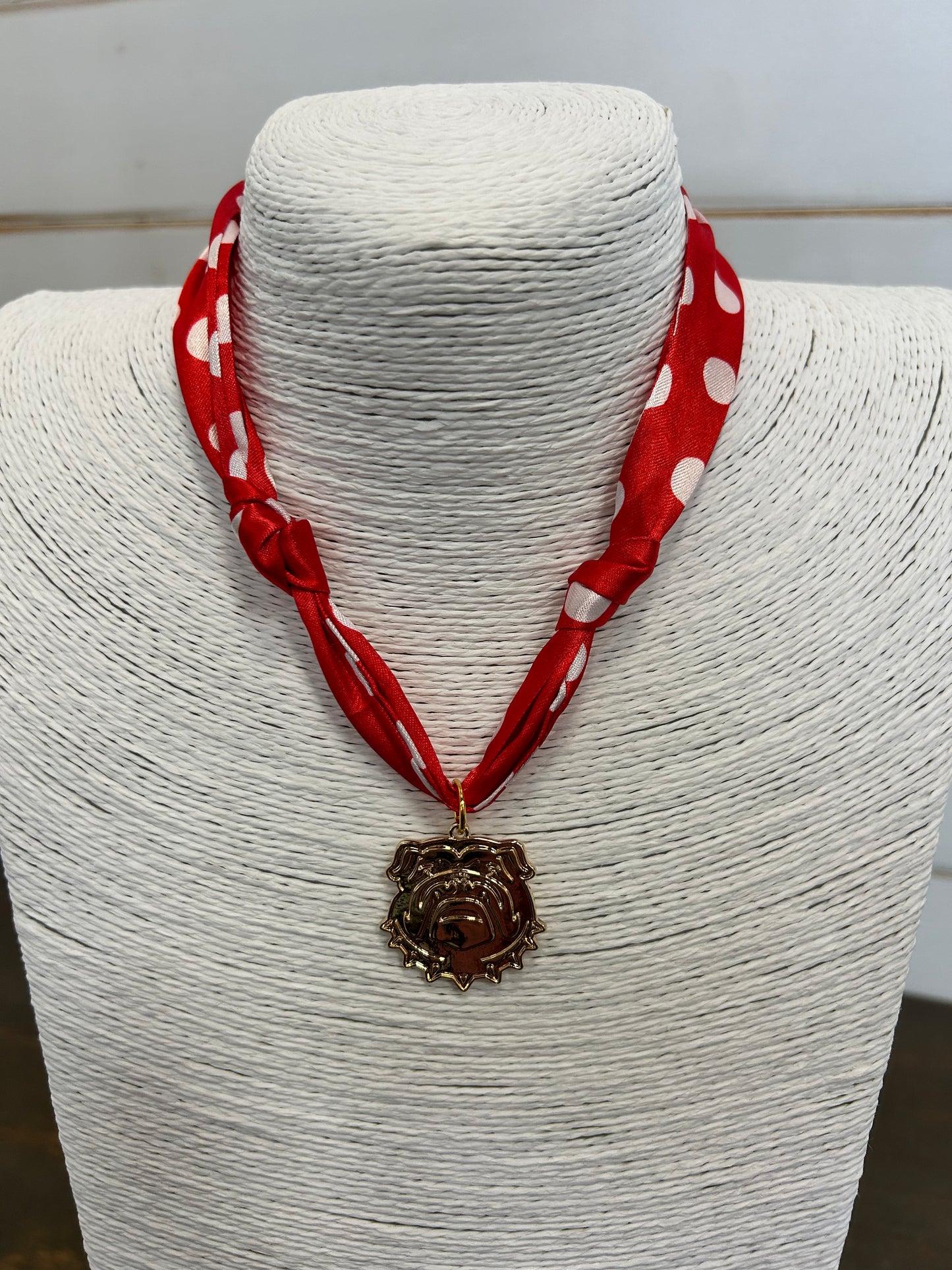 Lucky Dawg Charm Scarf Necklace