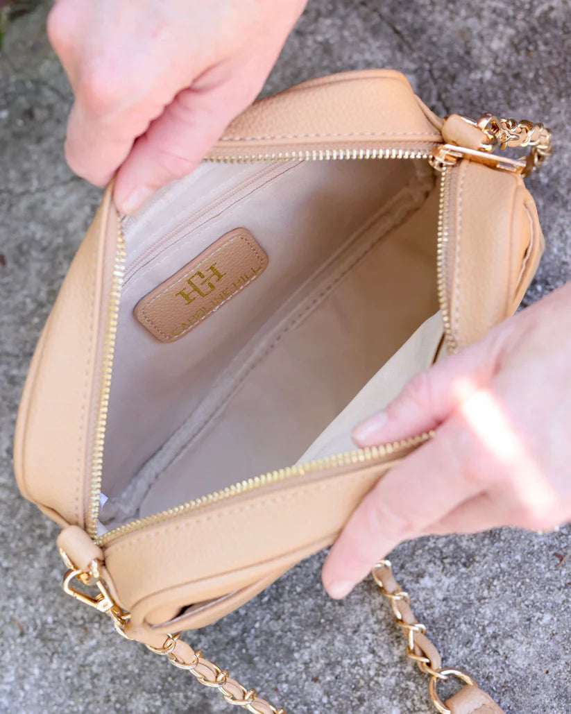 Caroline Hill Fiona Crossbody: Tan