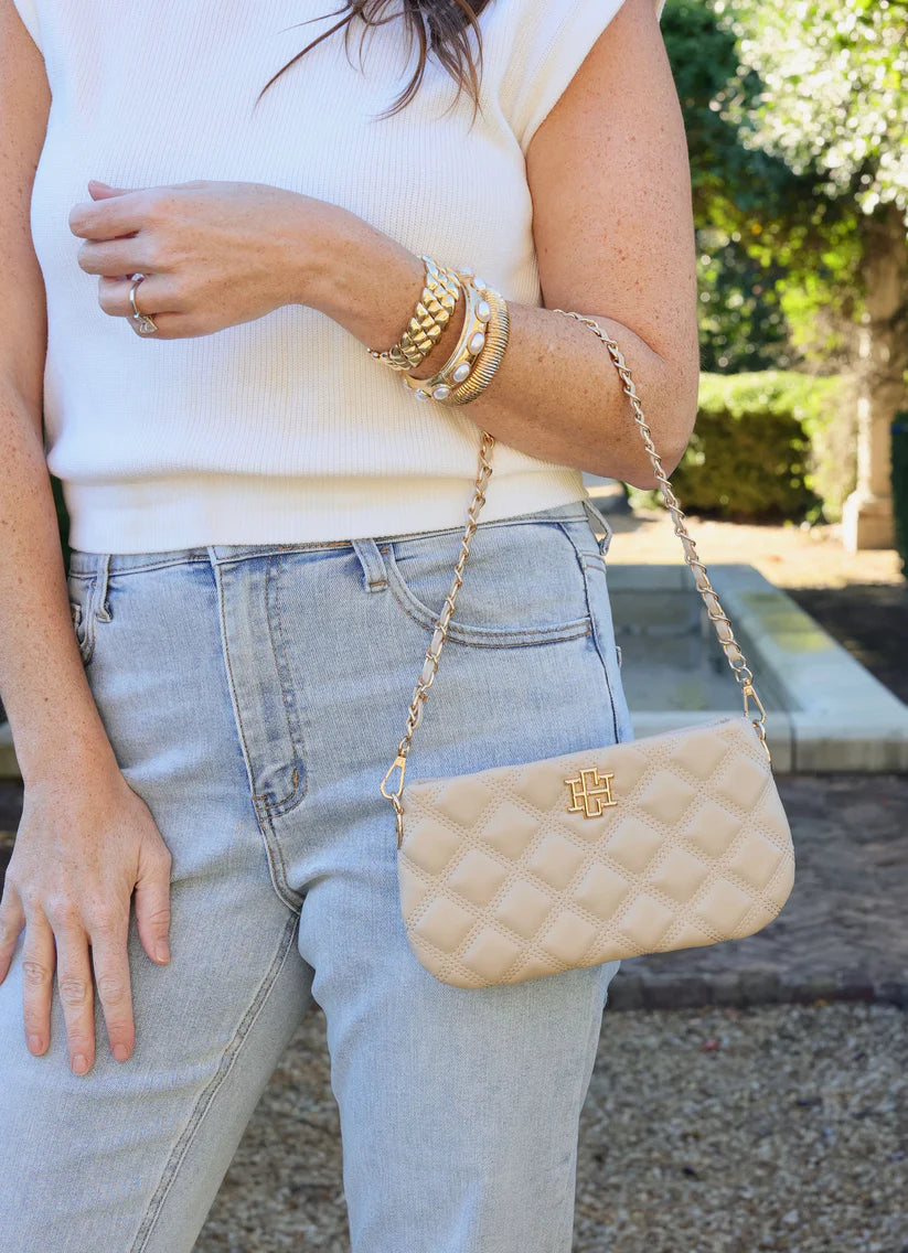 Livi Crossbody Nude Quilted DQ