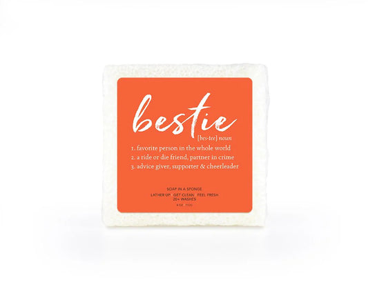 BESTIE SQUARE Shower Sponge - (Seaside)