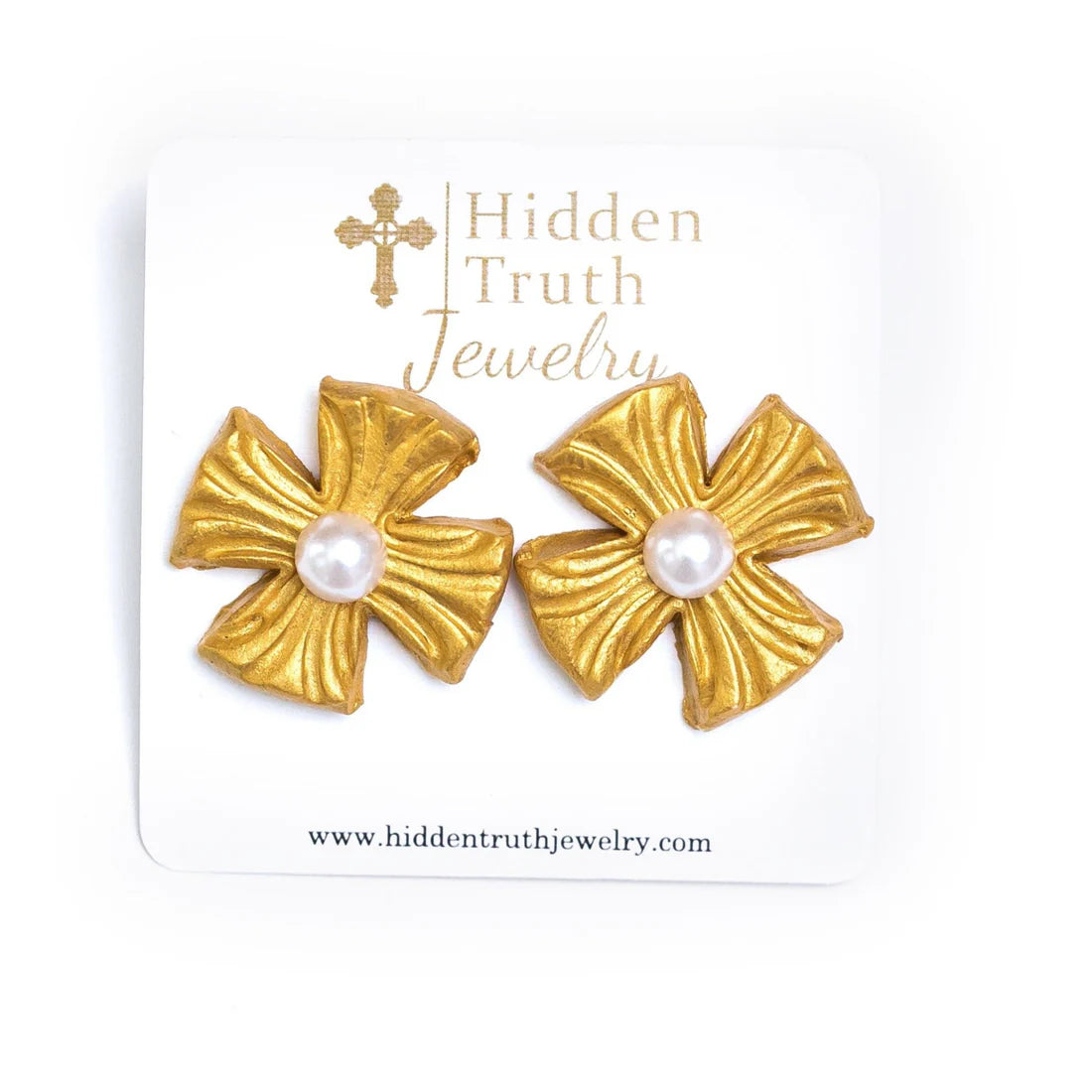 Hidden Truth Jewelry: Julia with Pearl Stud Earrings