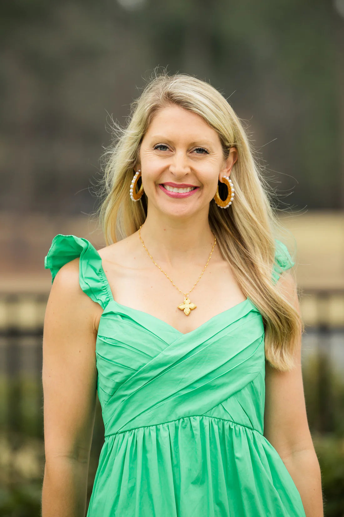 Hidden Truth Jewelry: Gold Pyrite Chain with Kait Cross