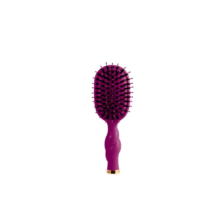 Mini Boar Hairbrush: Mulberry