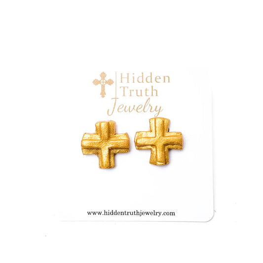 Hidden Truth Jewelry: Piper Cross Studs