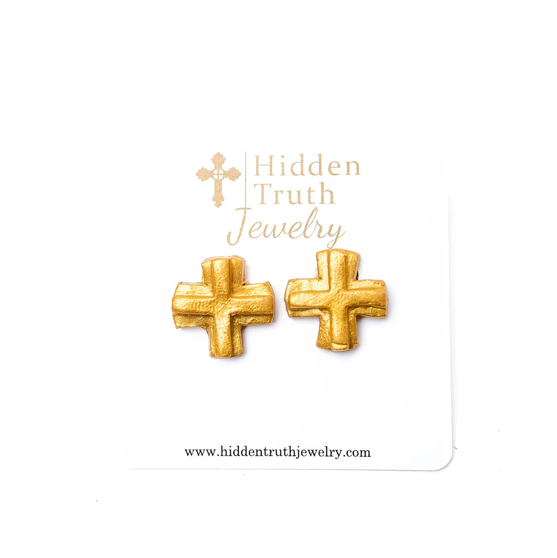Hidden Truth Jewelry: Piper Cross Studs