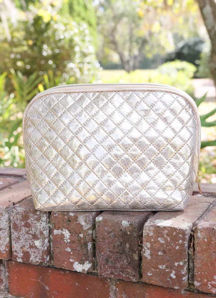 Caroline Hill Capri Large Pouch: Champagne Pop