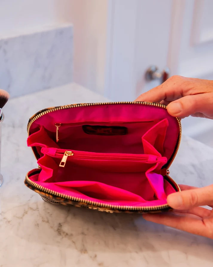 Caroline Hill Ibiza Small Pouch: Spotted