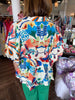 Blooming V Neck Multi Top