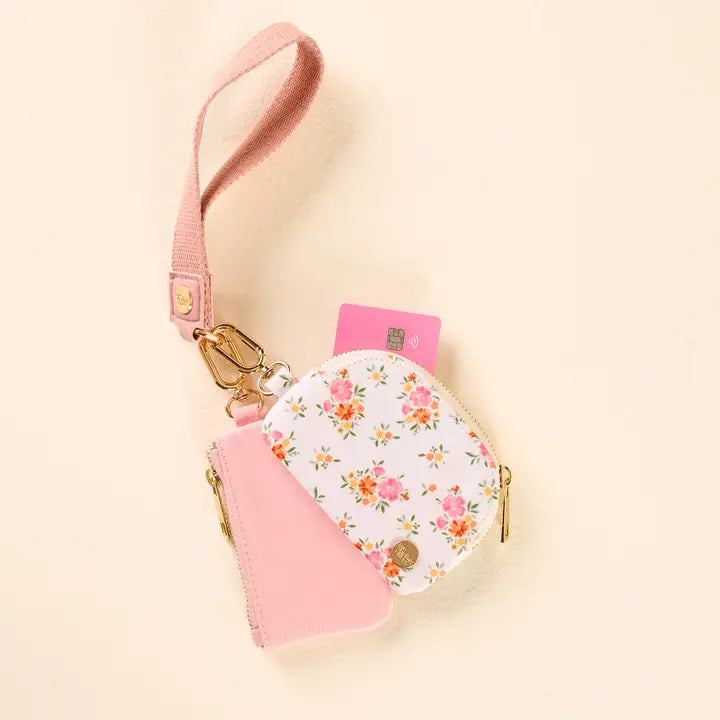 Dynamic Duo Pouch Wristlet-Endless Daydream Cream