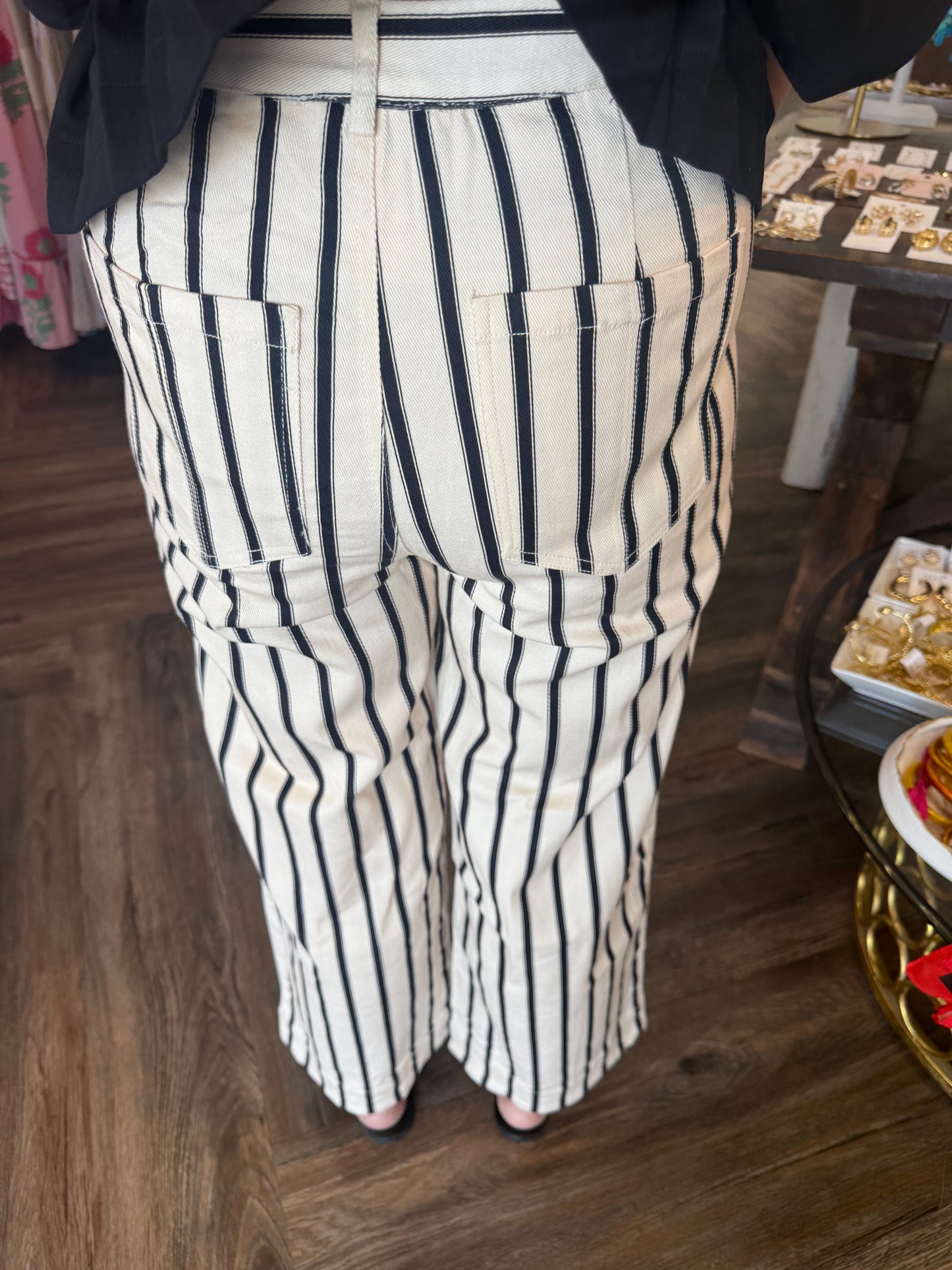 Must Have Stripe Pants: Black