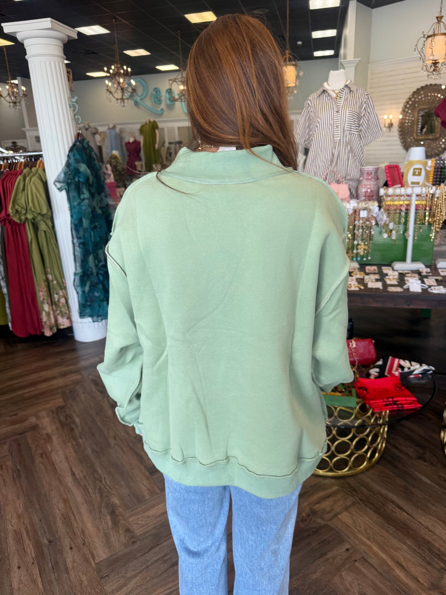 Jesus Sweatshirt: Green