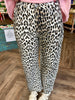 Cream Leopard Barrel Jeans