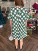 Olive Plaid Denim Dress