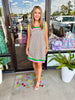 Navy Garden Trim Dress