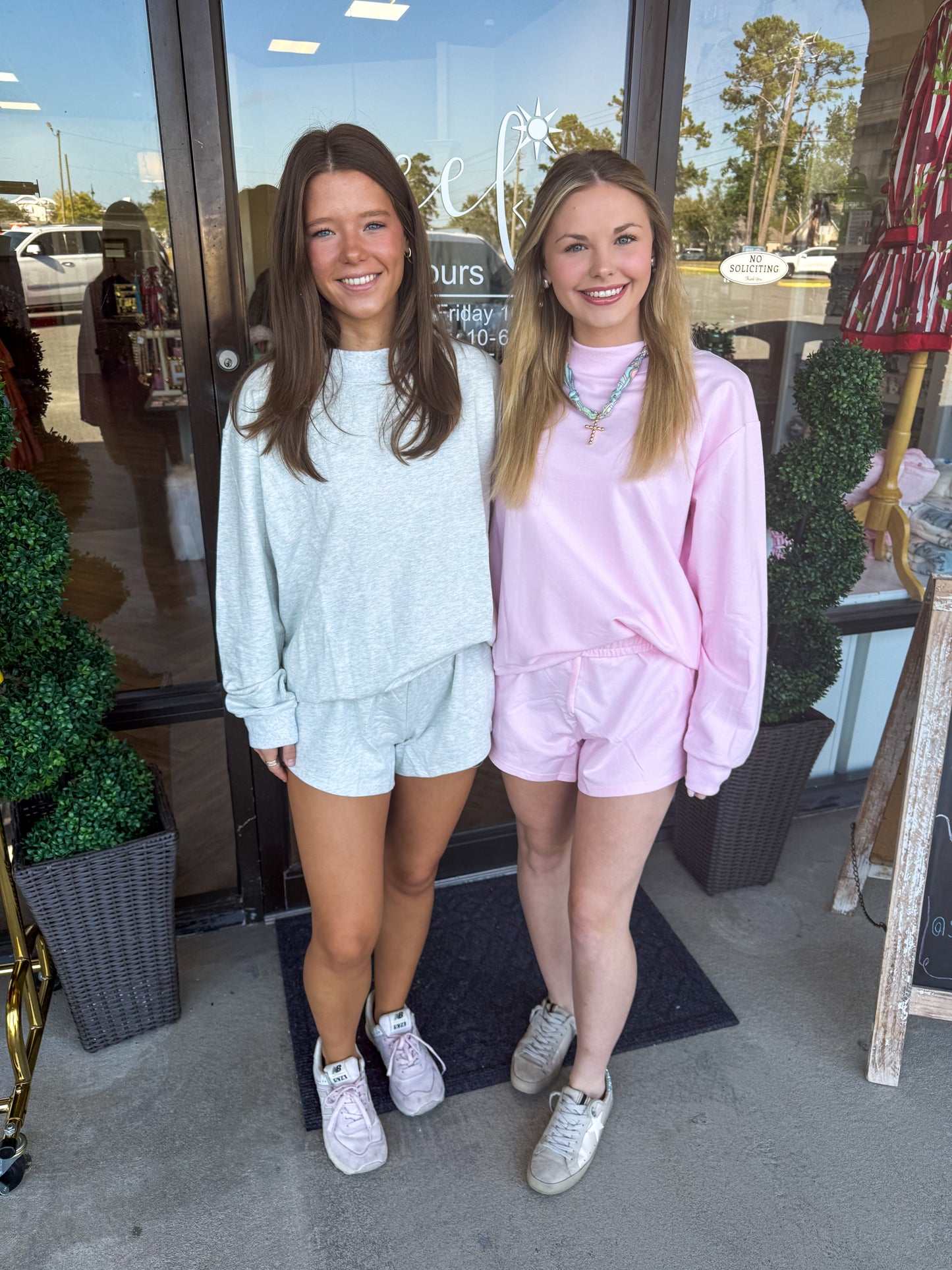 Mockneck Short Set: Bubblegum