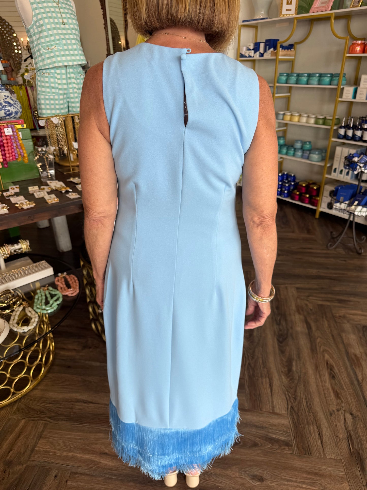 Fun Fringe Midi Dress