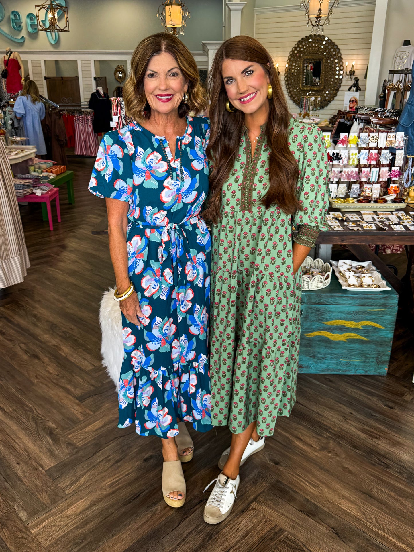 Mary Square Camila Dress: Center Stage Green