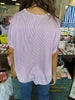 Basic Striped Top: Purple