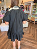 Zip-Up Block Trim Dress