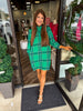Jade Plaid Shift Dress