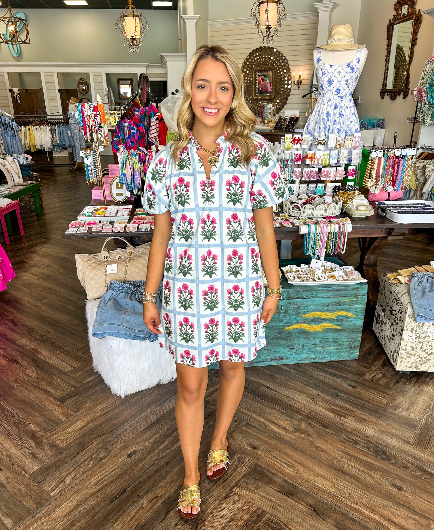 Floral Square Dress