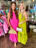 Lauren Ruffle Maxi Dress: Green