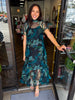 Emerald Haze Maxi Dress
