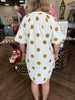 Mustard and White Polka Dot Mini