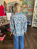 Sweet Southern Floral Top: Blue