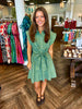 Olive and Blue Stripe Dress