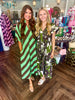 Olive Grove Midi Dress