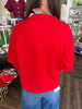 Soft Sweater Top: Red