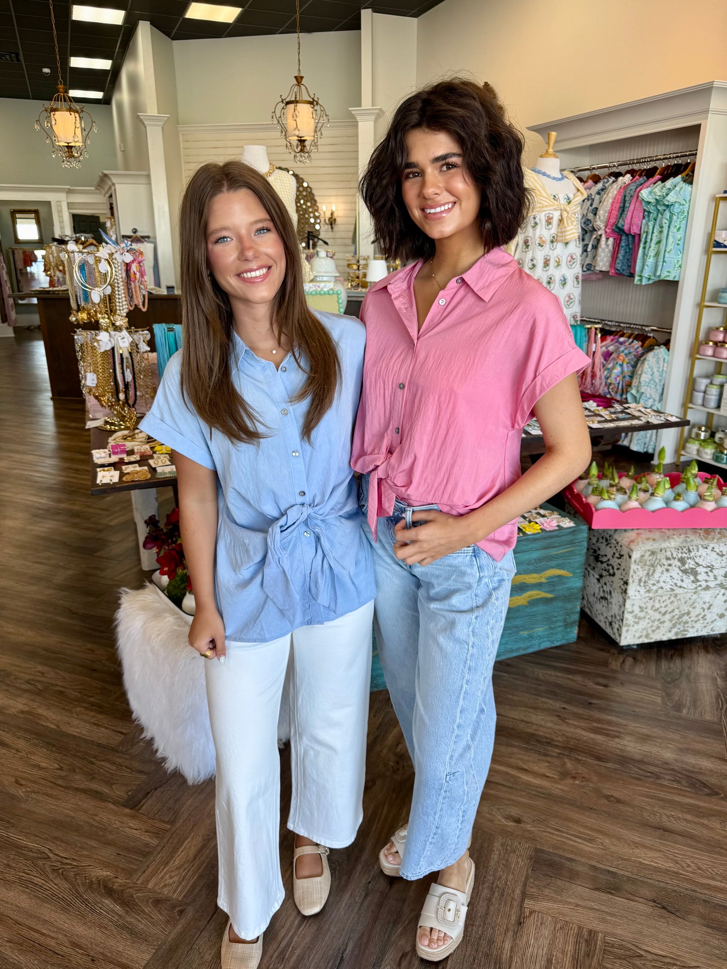 Timeless Tie Top: Pink