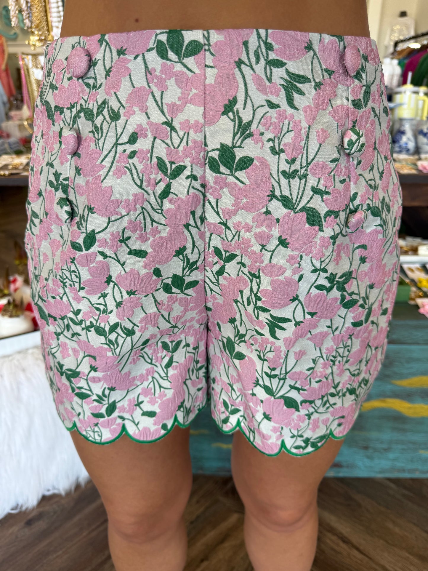 Floral Jacquard Set: Mauve