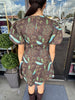 Peacock Button Dress