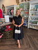 Kay Classic Black Midi Dress