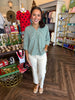 Hunter Green Plaid Top