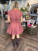 Caroline Burnt Rust Dress