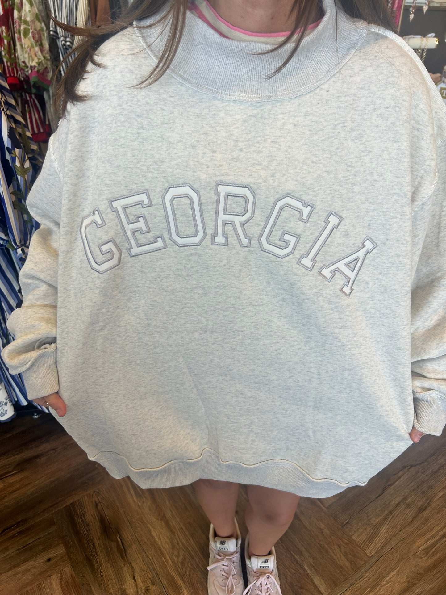 Embroidered GA Mockneck