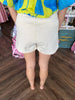 Carrie Pocket Shorts: Ecru